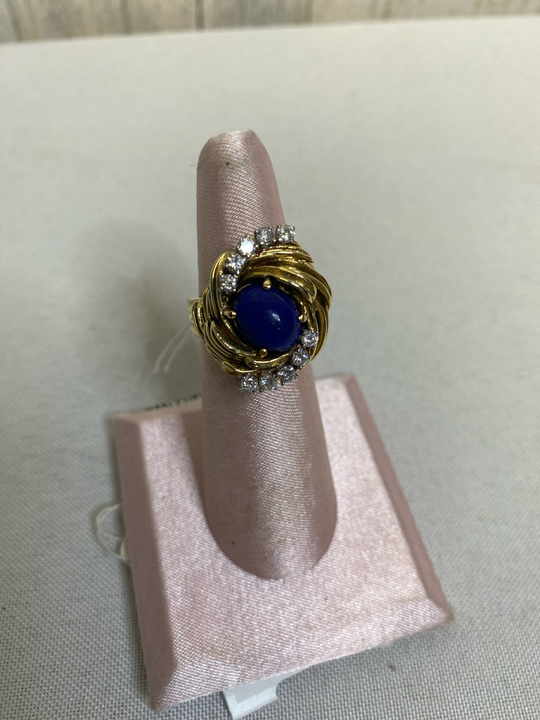 Blue/gold 18kt gold