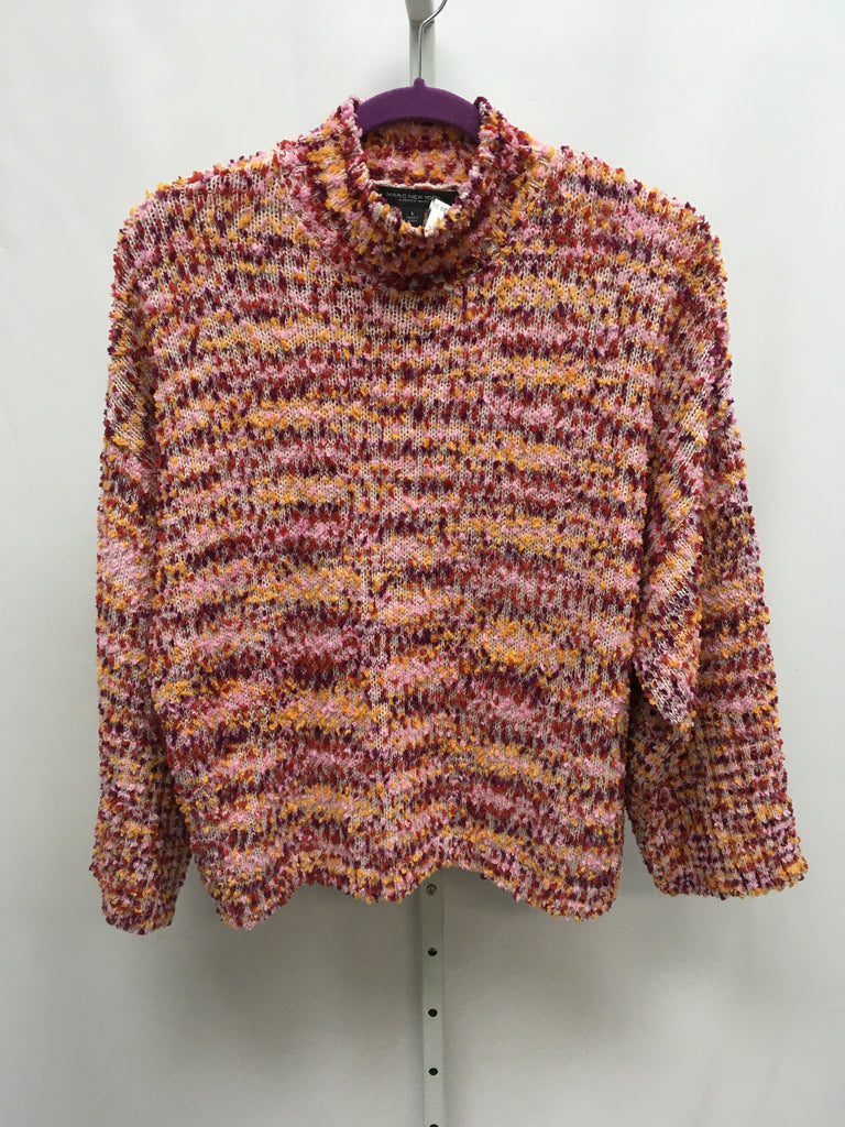Marc New York Size Large Pink Dot Long Sleeve Sweater