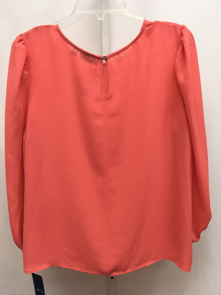 Apt 9 Size Large coral Long Sleeve Top