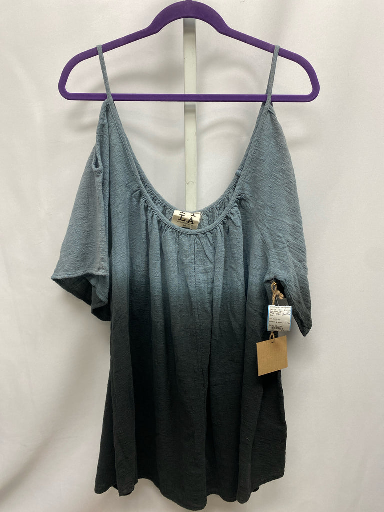 PPLA Size Small Blue Cold Shoulder