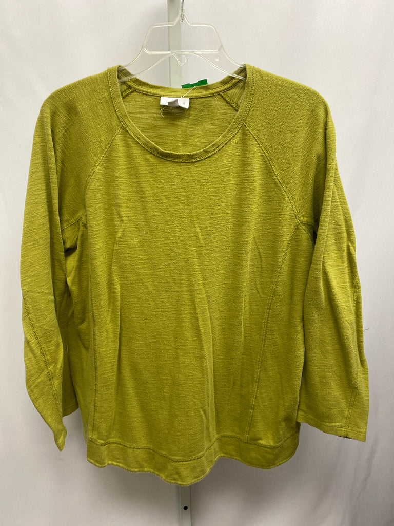 J.Jill Size Large Green Long Sleeve Top