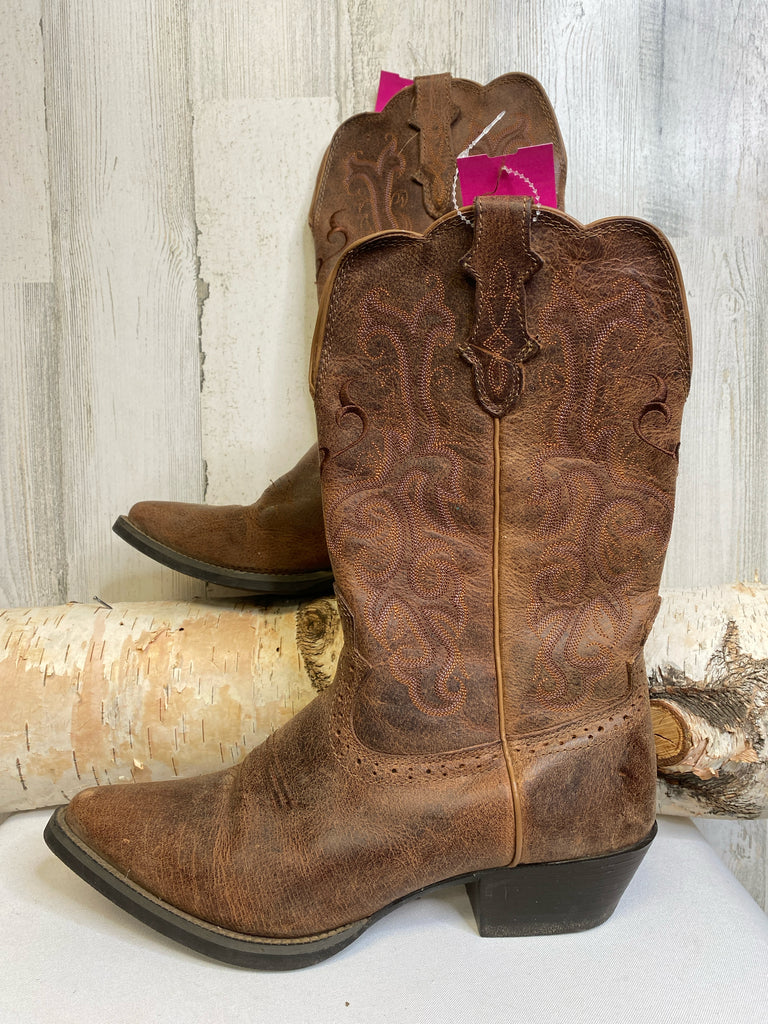 Justin Size 9/10 Brown Cowboy Boots