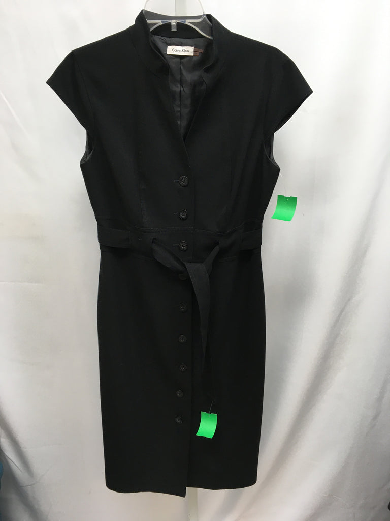 Size 8 Calvin Klein Black Sleeveless Dress