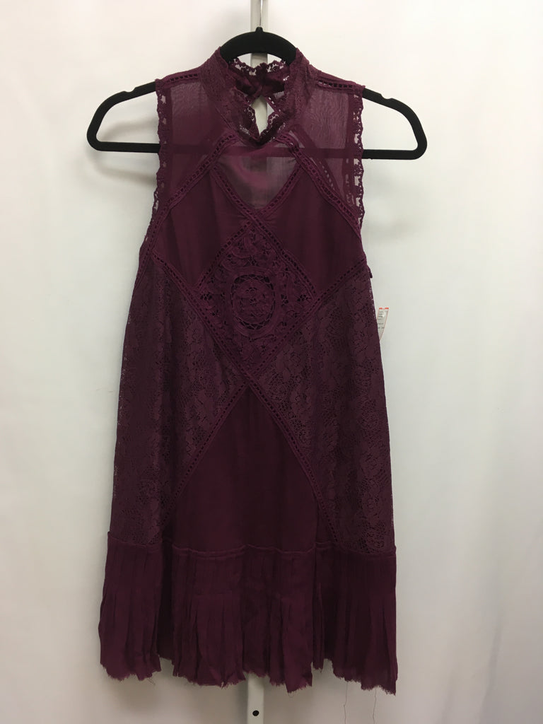 Free People Size XS Burgundy Sleeveless Dress – Best Friends Consignment