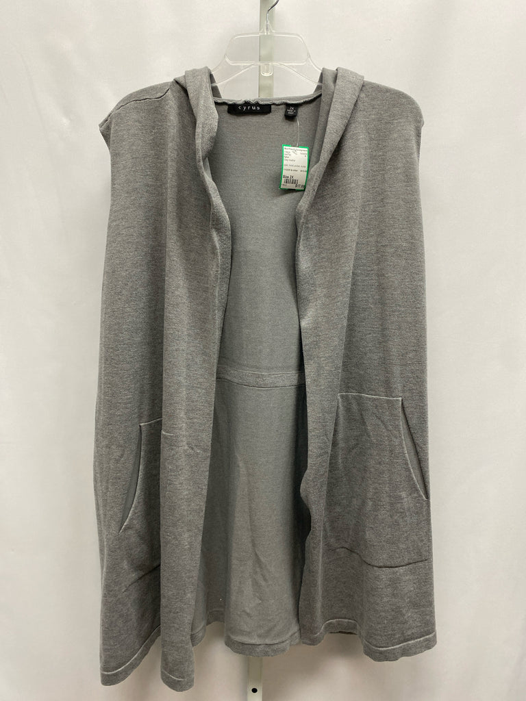 Cyrus Size 2X Gray Heather Vest/Top