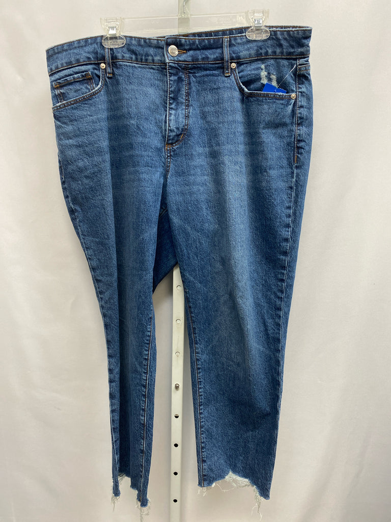 LOFT Size 14 Denim Crop/Capri