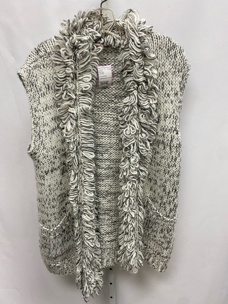 Ellen Tracy Size XLarge White/Black Vest/Top