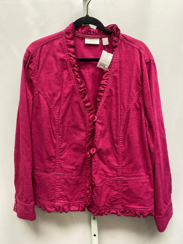 Chico's Size Chico's 3 (X-large) Pink Jacket/Top
