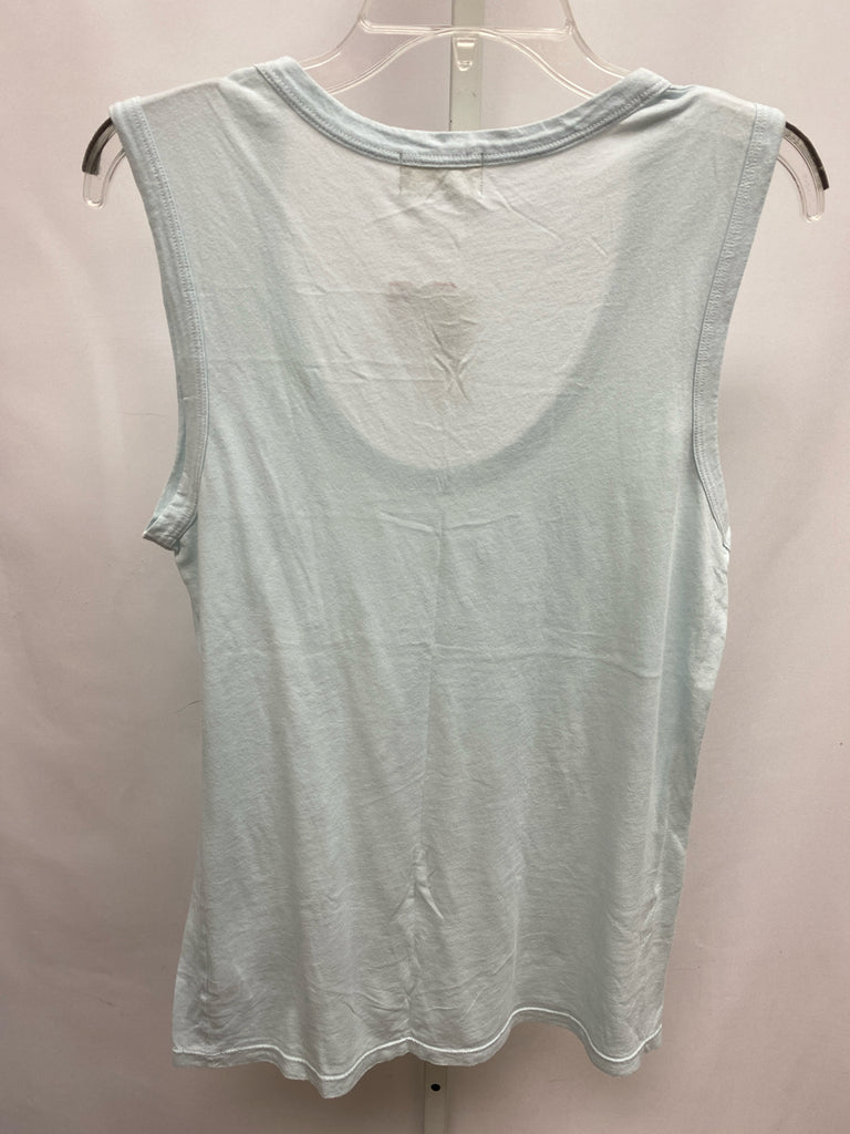 Anthropologie Size Large Aqua Sleeveless Top