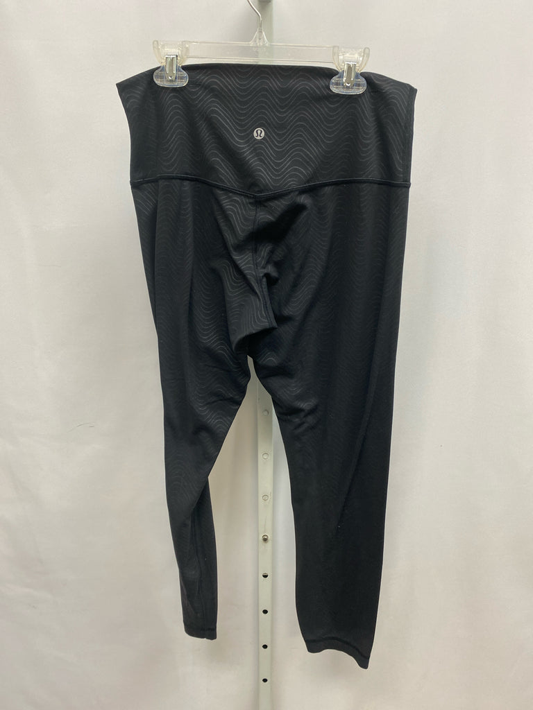 lululemon Black Print Athletic Pant