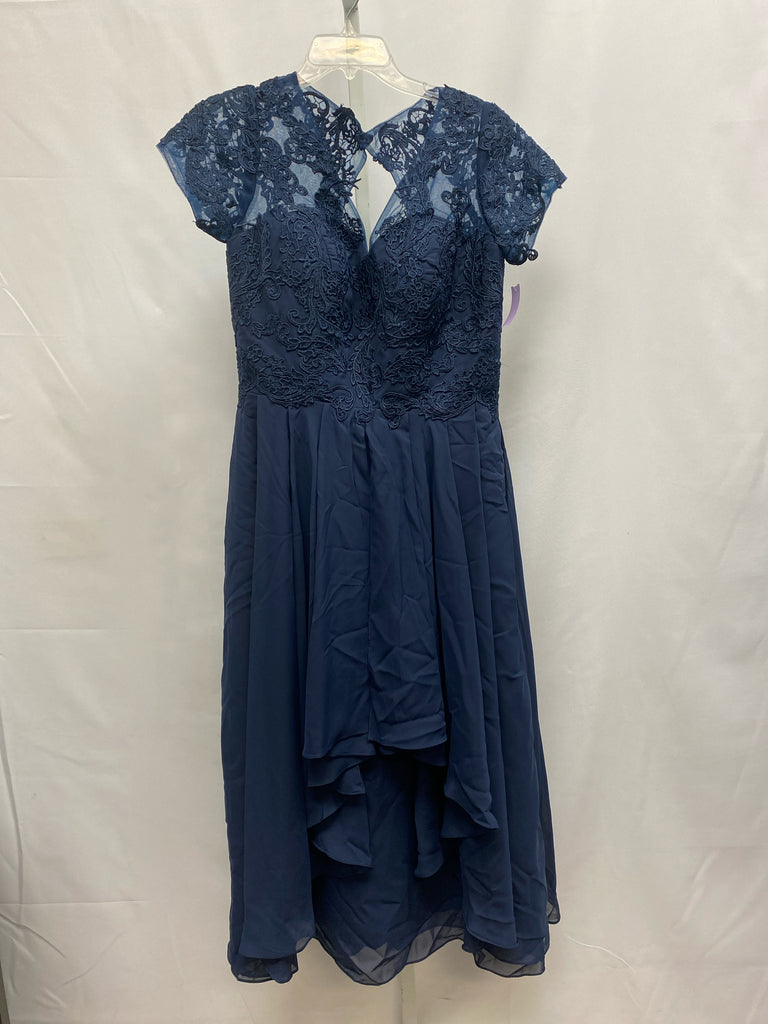 Size 12 Navy Short Sleeve Dress