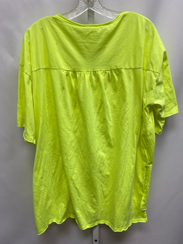 Zenana Size XL Yellow Short Sleeve Top