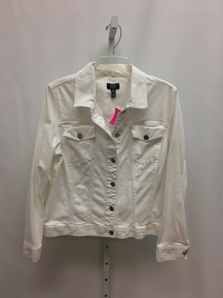 Jones New York Size Large White Jean Jacket