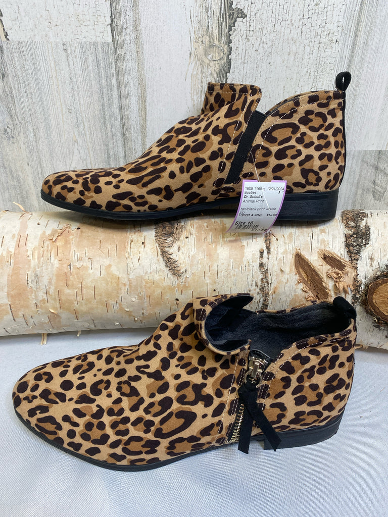 Dr. Scholl's Size 10 Animal Print Booties