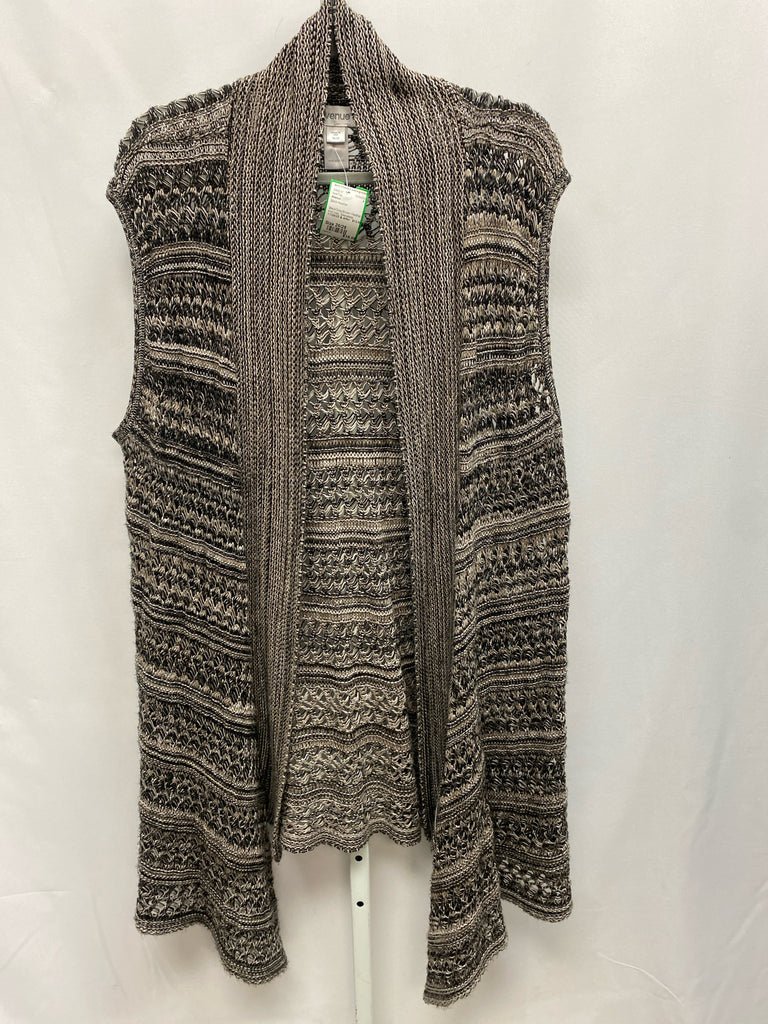 Avenue Size 26/28 Black Heather Vest/Top