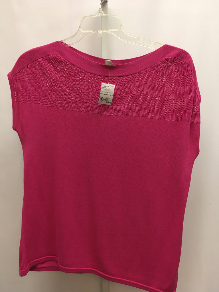 Coldwater Creek Size XLarge Hot Pink Sleeveless Top