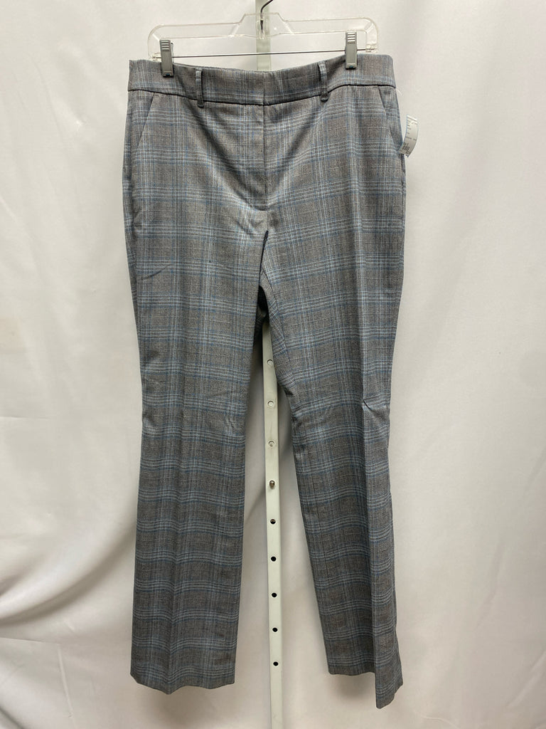 WHBM Size 12 Gray Plaid Pants