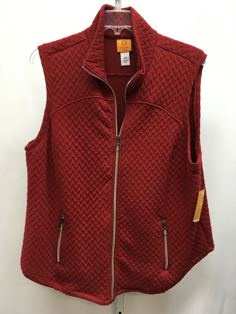 Ruby Rd. Size 2X Burgundy Vest