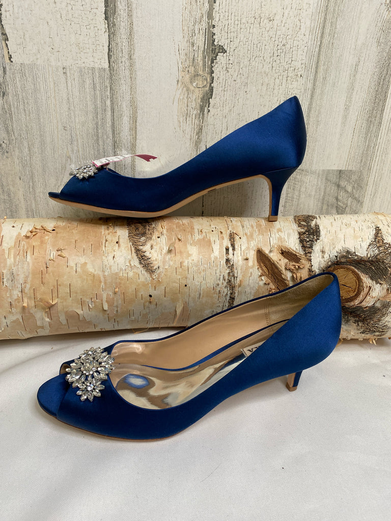 Badgley Mischka Size 9.5 Royal Blue Heels