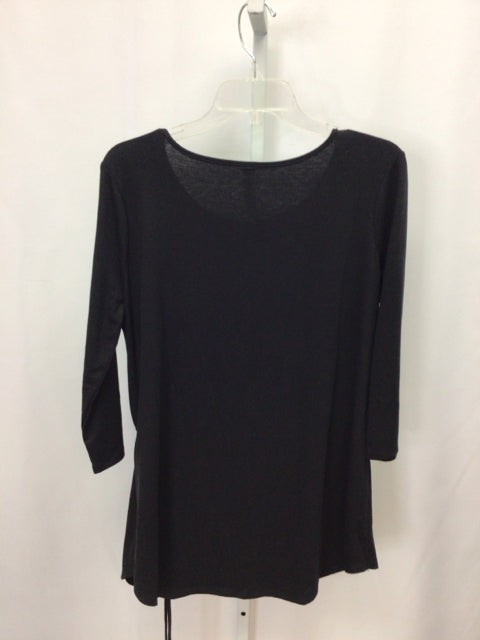 Zenana Premium Size XLarge Black 3/4 Sleeve Top