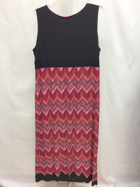 Catherines Size 2X Black/Pink Sleeveless Dress
