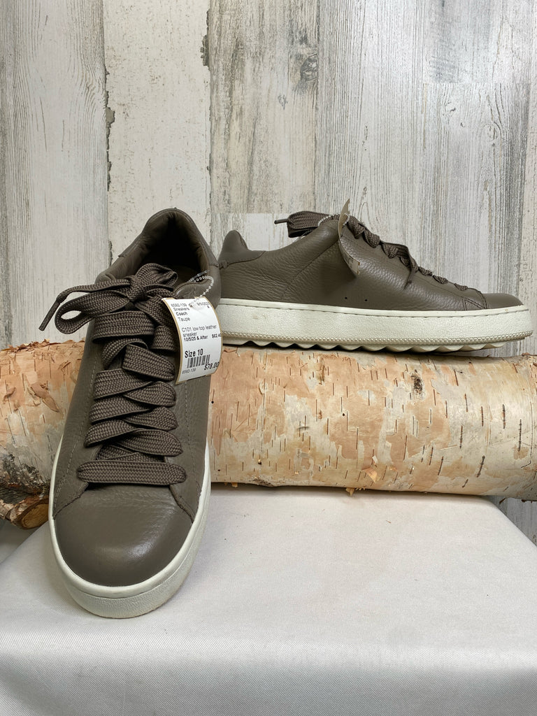 Coach Size 10 Taupe Sneakers