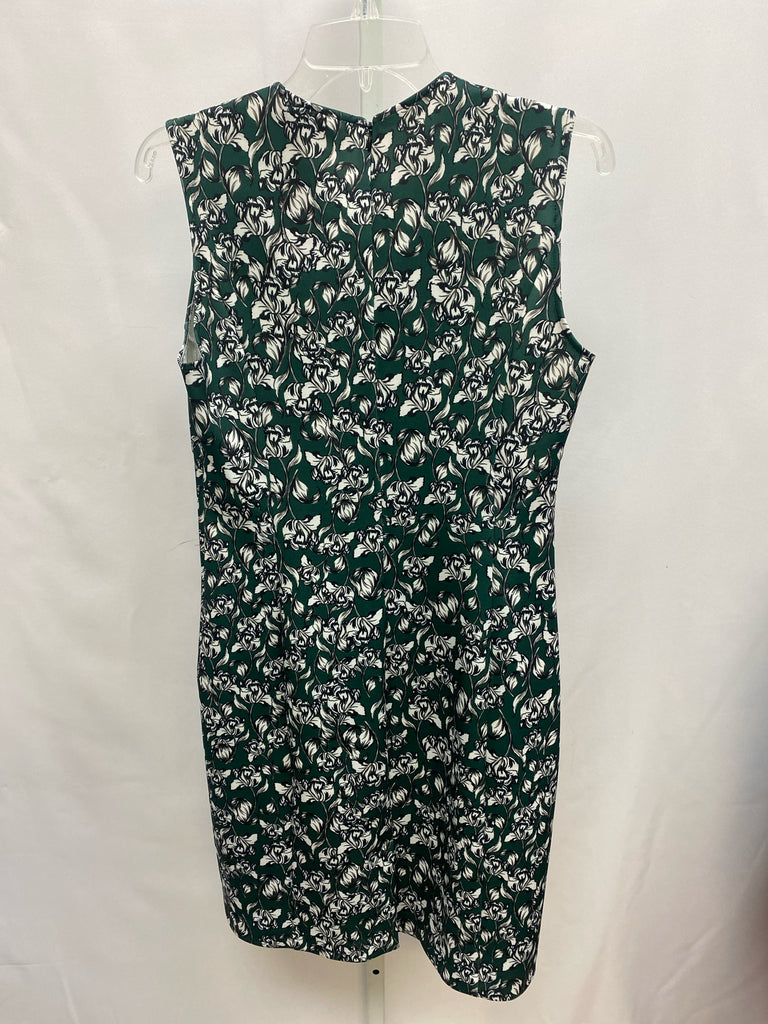 Size 6 Green Floral Sleeveless Dress