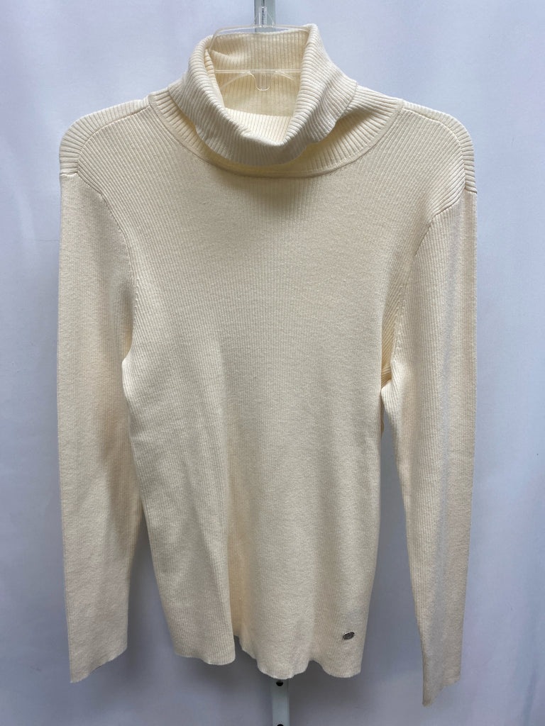 lauren Size 1X Cream Long Sleeve Top