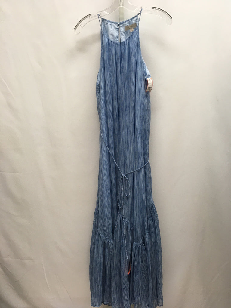loft blue dress Size Medium Lt Maxi stylish 100 linen dresses Her scooped neckline sweeps camisole Size:XL - 14