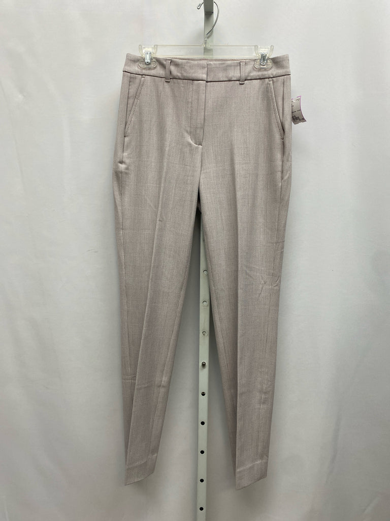 WHBM Size 4L Tan/White Pants