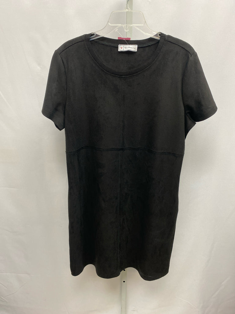 Size XL Black Short Sleeve Dress