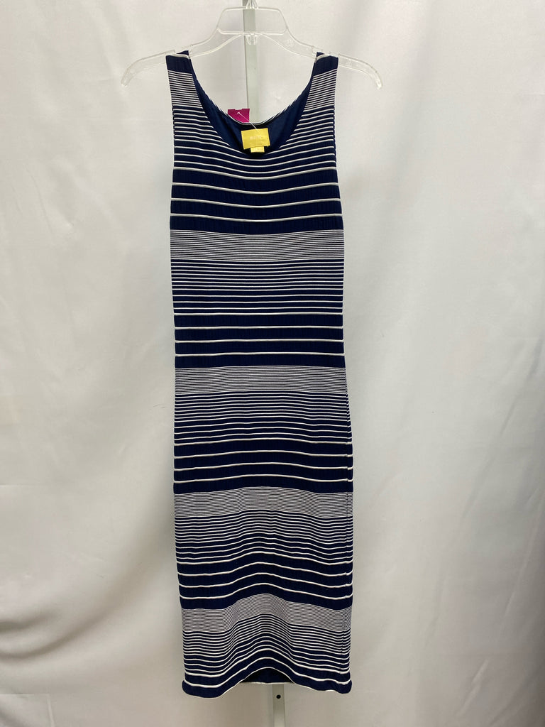 Size Small maeve Navy Stripe Sleeveless Dress