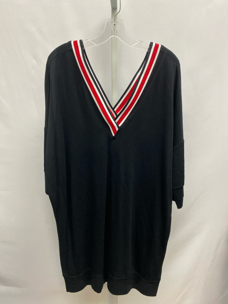 Express Size Large Black 3/4 Sleeve Dress