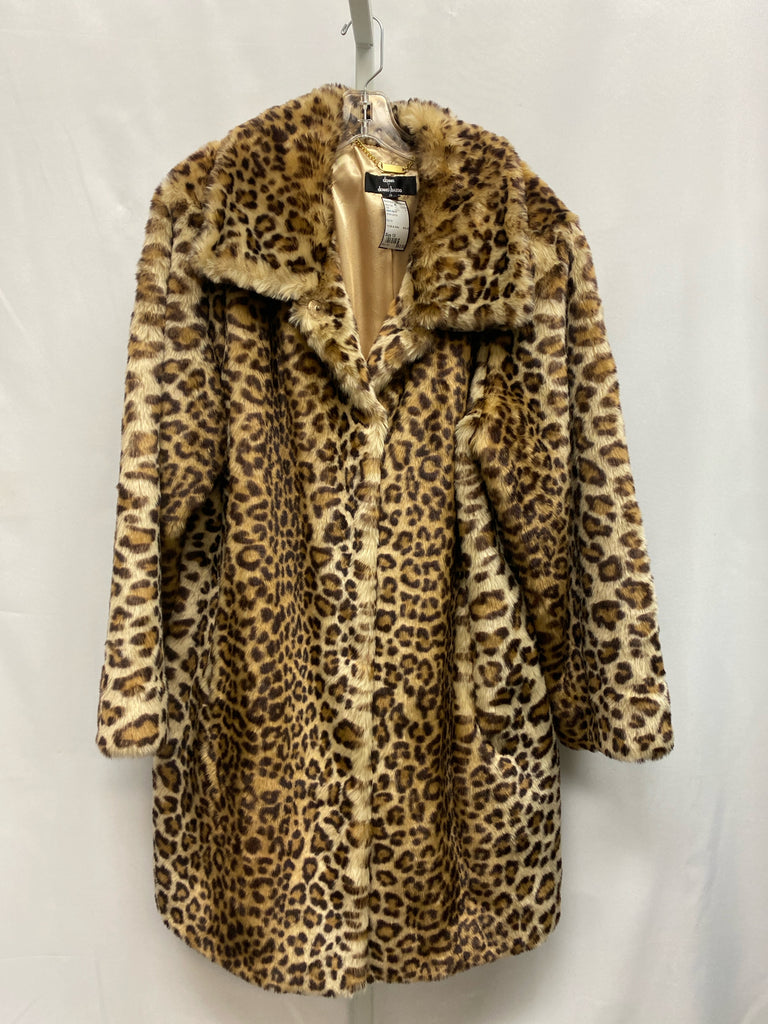 Dennis Basso Size 1X Brown animal Coat