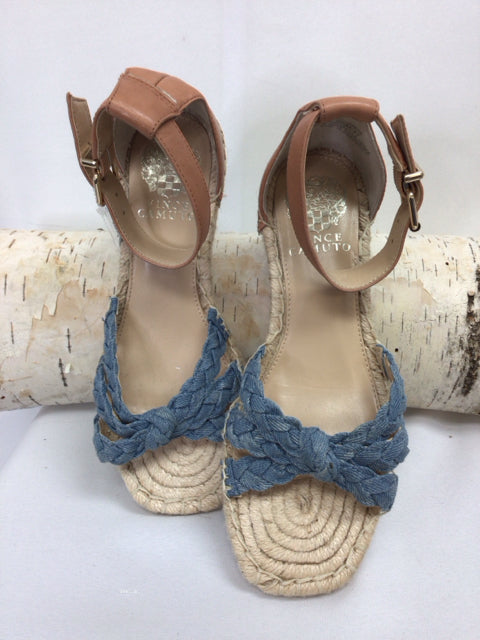 Vince Camuto Size 6.5 Denim Wedge