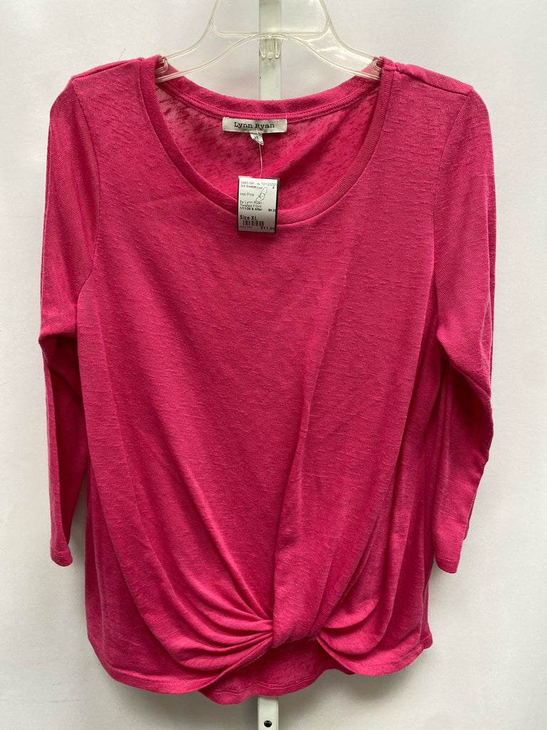 Size XL Hot Pink 3/4 Sleeve Top