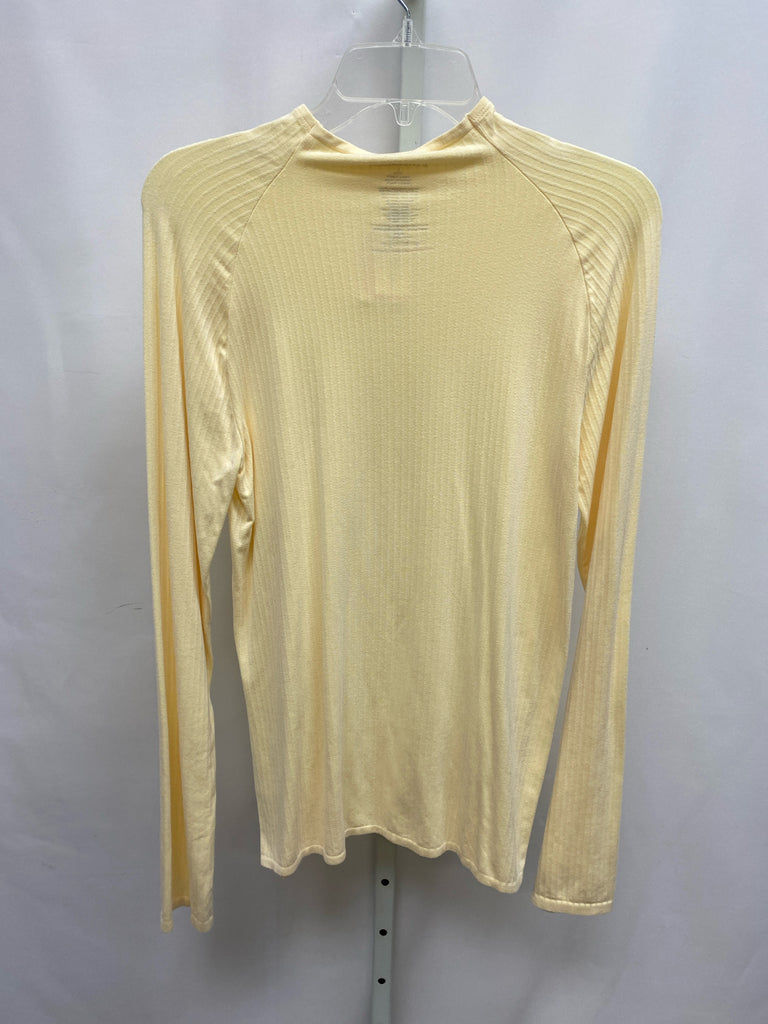 Anthropologie Size Large Pale Yellow Long Sleeve Top