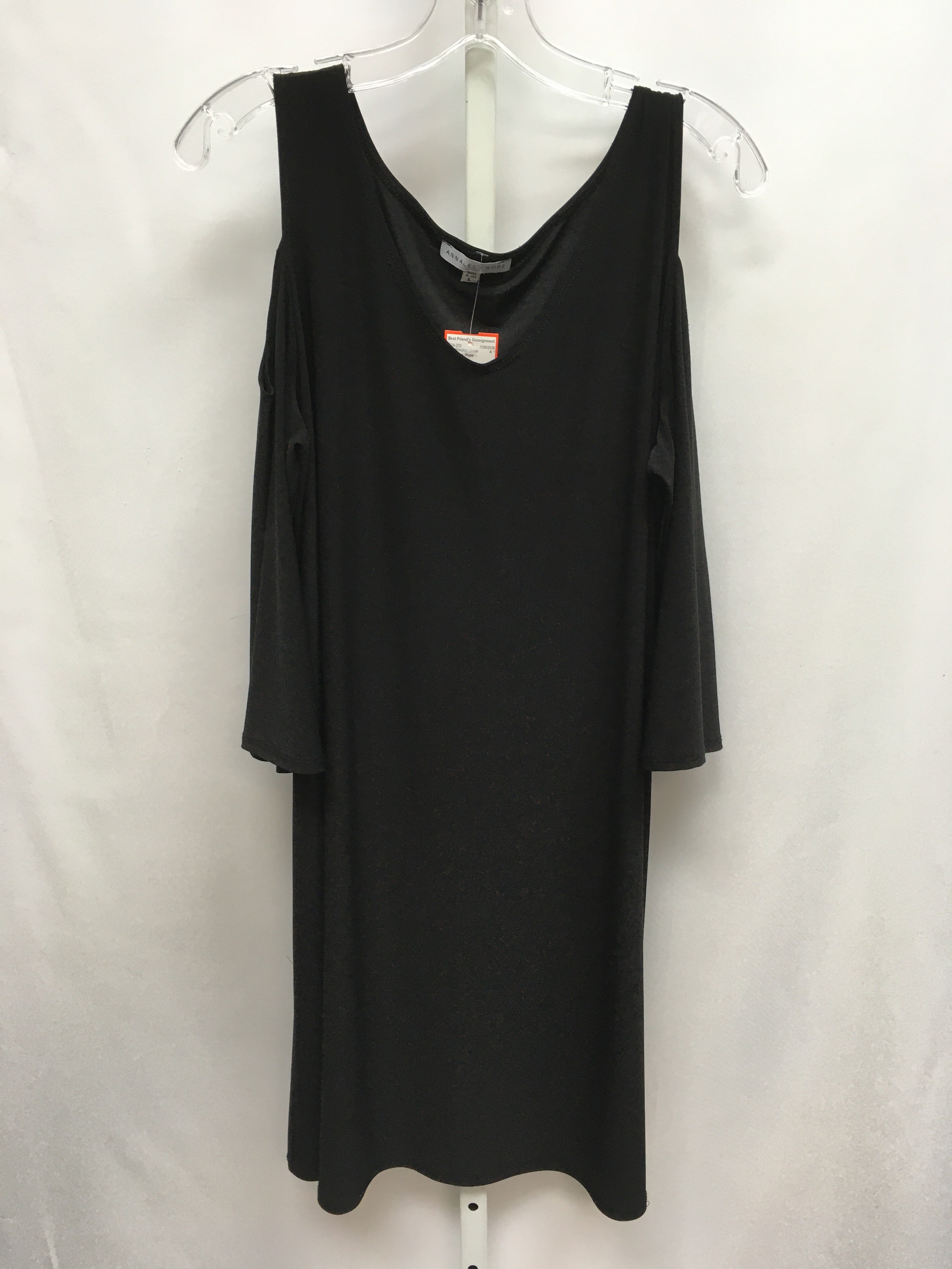 Annalee + Hope Size Large Black Cold Shoulder Dress