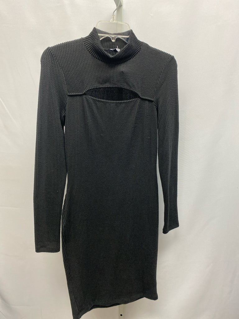 Size Small White birch Black Long Sleeve Dress