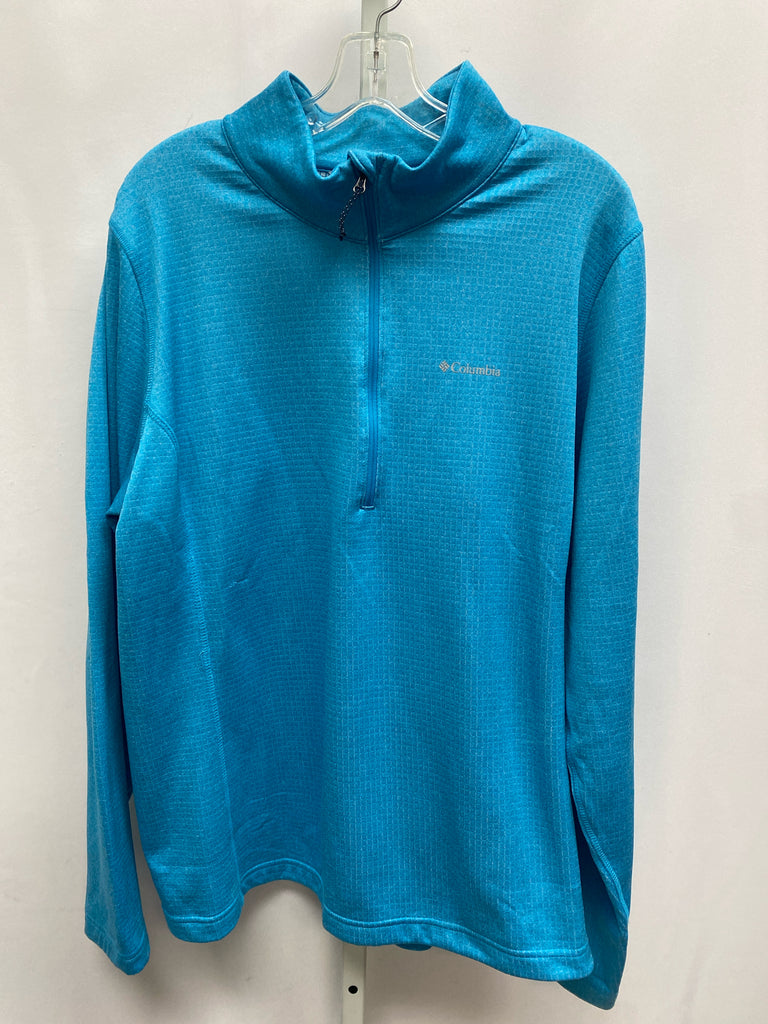 Columbia Size 2X Lt Blue Athletic Top