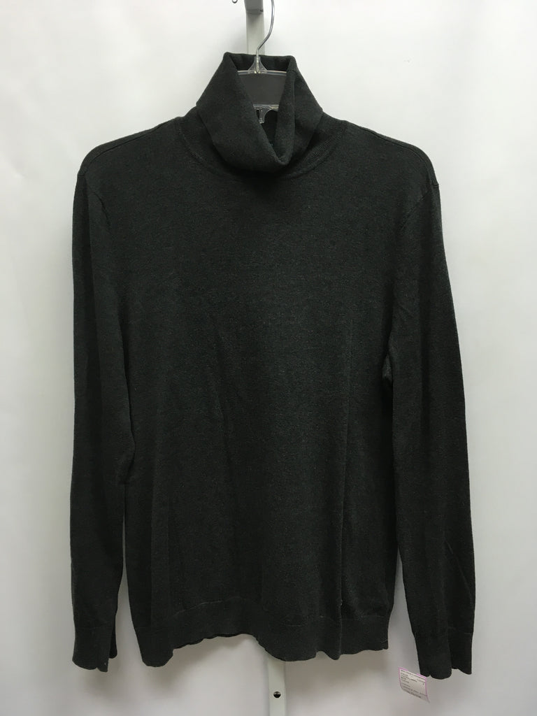 lauren Size XLarge Charcoal Long Sleeve Sweater
