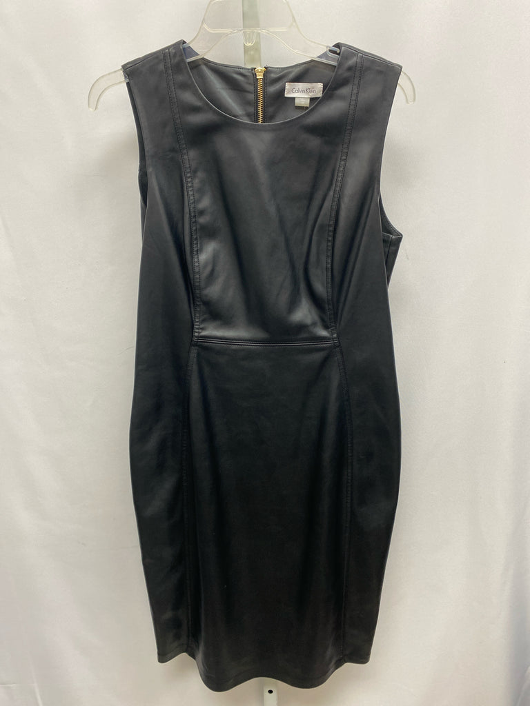 Size 10 Calvin Klein Black Sleeveless Dress