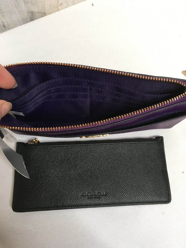 Coach Purple Designer Wristlet