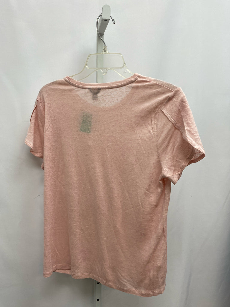 Ann Taylor Size Large Pale Pink Short Sleeve Top
