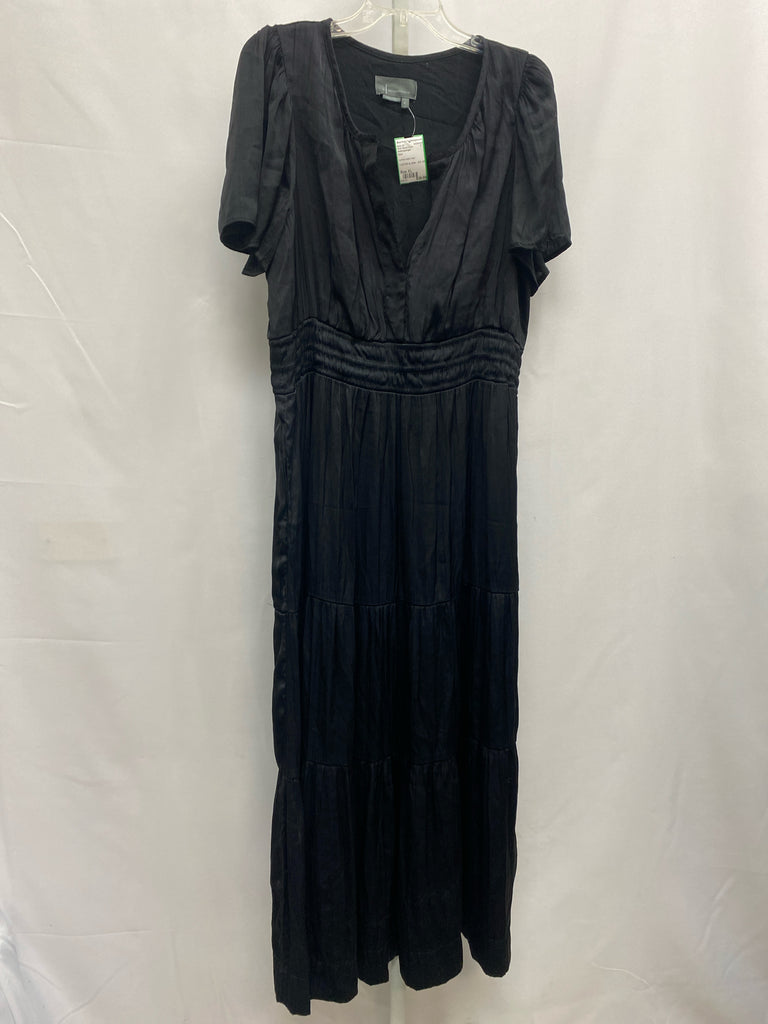 Anthropologie Size XL Black Short Sleeve Dress