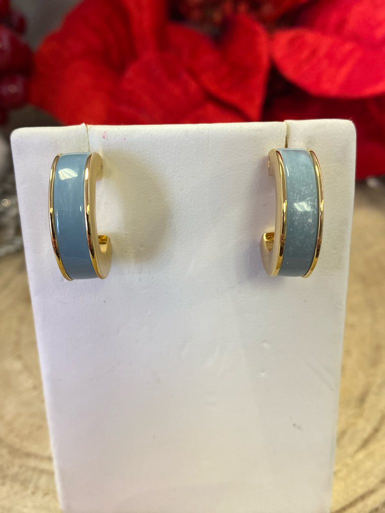 Talbots Blue/gold Earrings