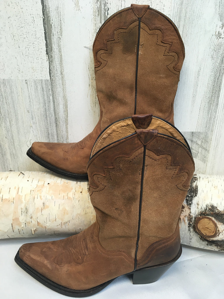 Size 8 Brown Cowboy Boots