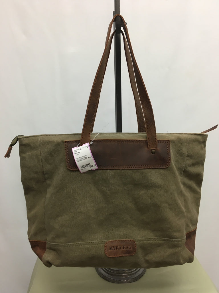 Myra Bag Green Tote