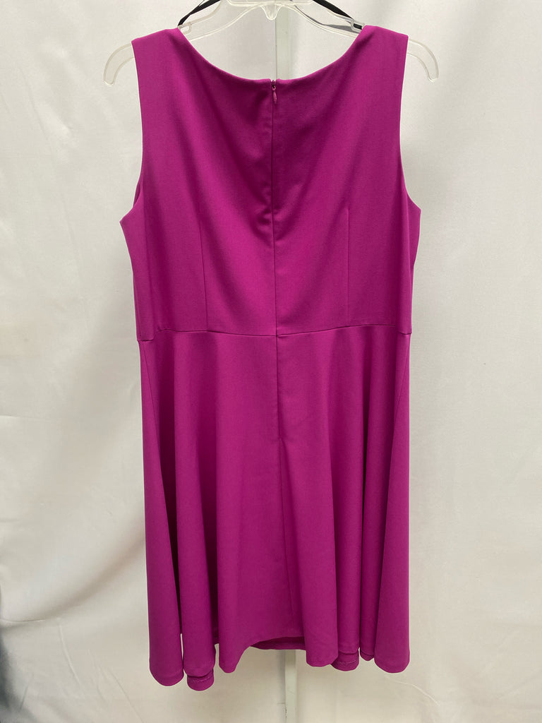 Size 14W AGB Magenta Sleeveless Dress