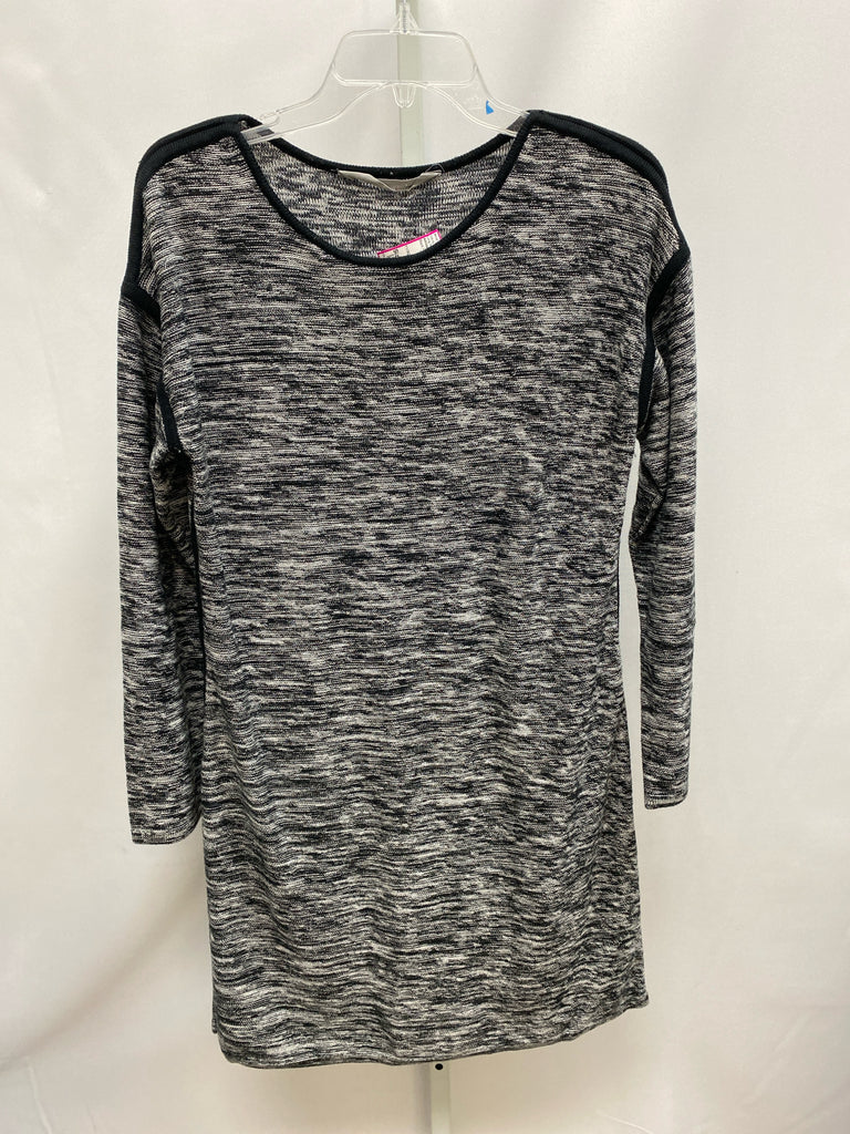 Athleta Size Large Black Heather Long Sleeve Dress